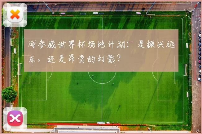 海参崴世界杯场地计划：是振兴远东，还是昂贵的幻影？